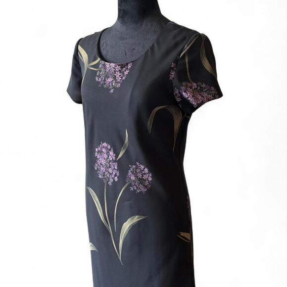 Jessica Howard Petite Black Floral Maxi Dress – Size 14P - Picture 2 of 8